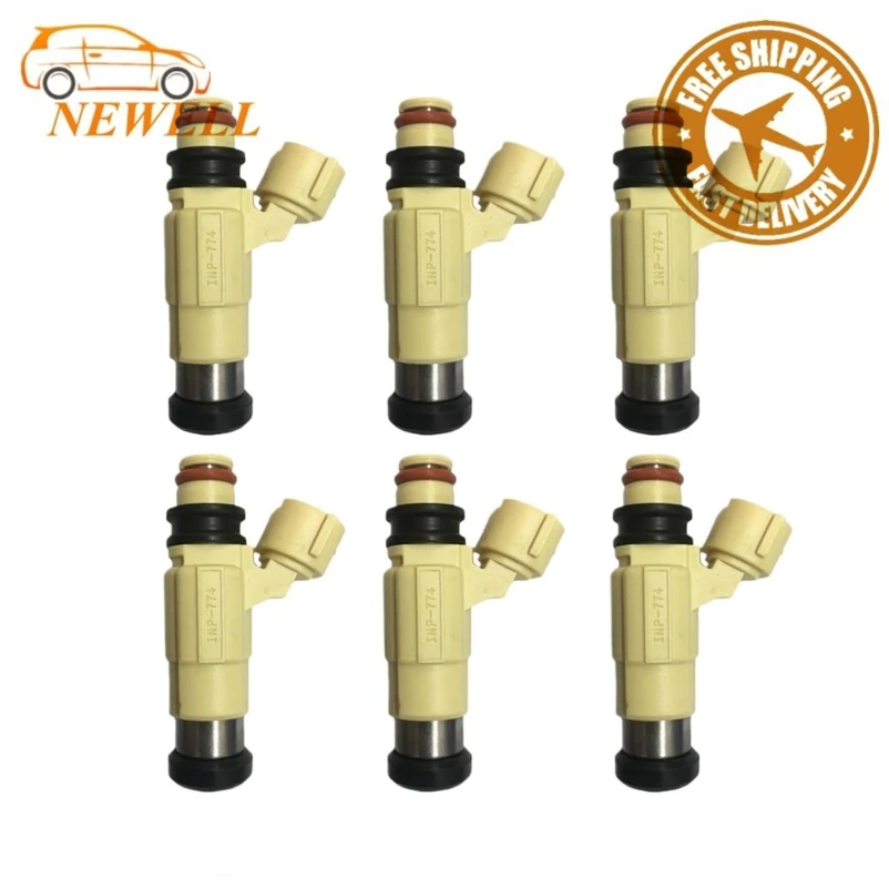 

6pcs 15710-52D00 INP-774 Fuel injector For Suzuki XL-7 2002~2006 Grand Vitara 2001~2004 2.7L V6 800-1975N 842-12307 FJ939