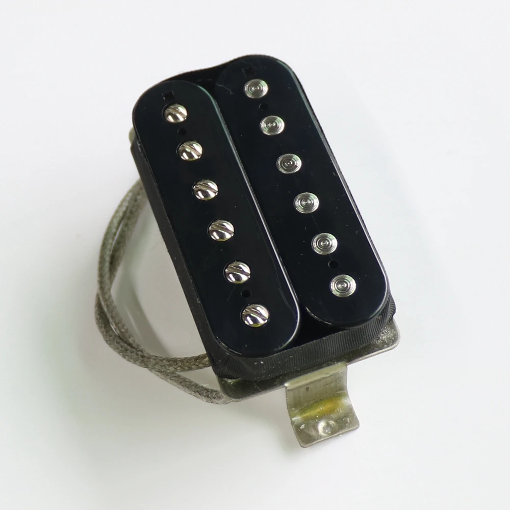 Donlis Custom 49.2mm nickel silver baseplate Alnico 5 PAF lp guitar pickup with Vintage hookup wire