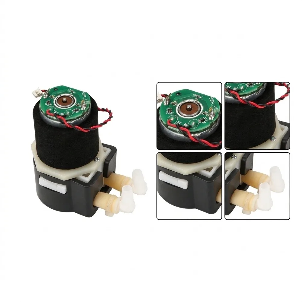 Water Pump With Board Cable And Pipe Ports Suitable For Robot Vacuum Base Station Clean Water Replacement Part Black