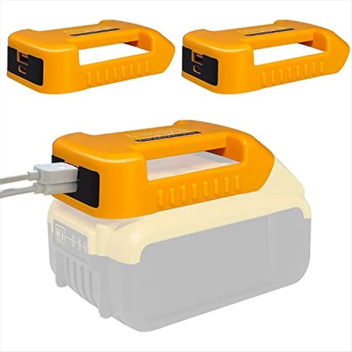 A64Z!! 2Pack USB Charger Adapter for Dewalt 20V Battery with Fast Charging Power Wheel Adapter USB Charger (Adapter Only)