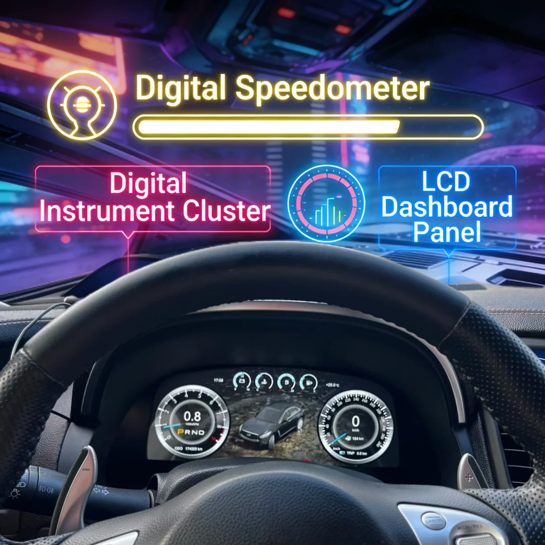 

LCD Dashboard Speed Meter Digital Cluster Instrument Panel For Infiniti FX35 FX37 FX45 FX502009-2013/QX70 2013-2016 Linux System