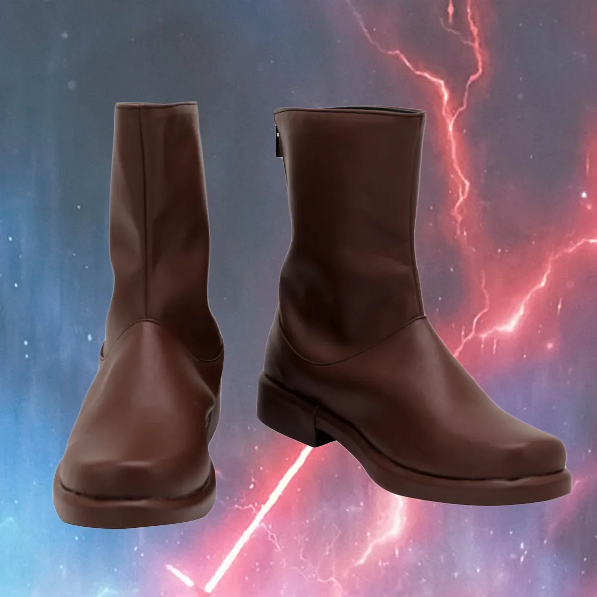 

Obi-Wan Short Boots Cosplay Jedi Cosplay Boots Brown Shoes Custom Made