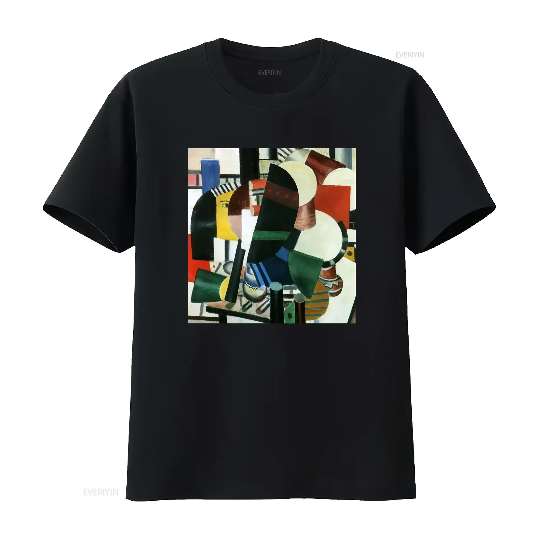 Woman With Flower Portrait Study Fernand Leger Painting T Shirt Art Abstract Cubism for Her Him vintage Washed streetwear