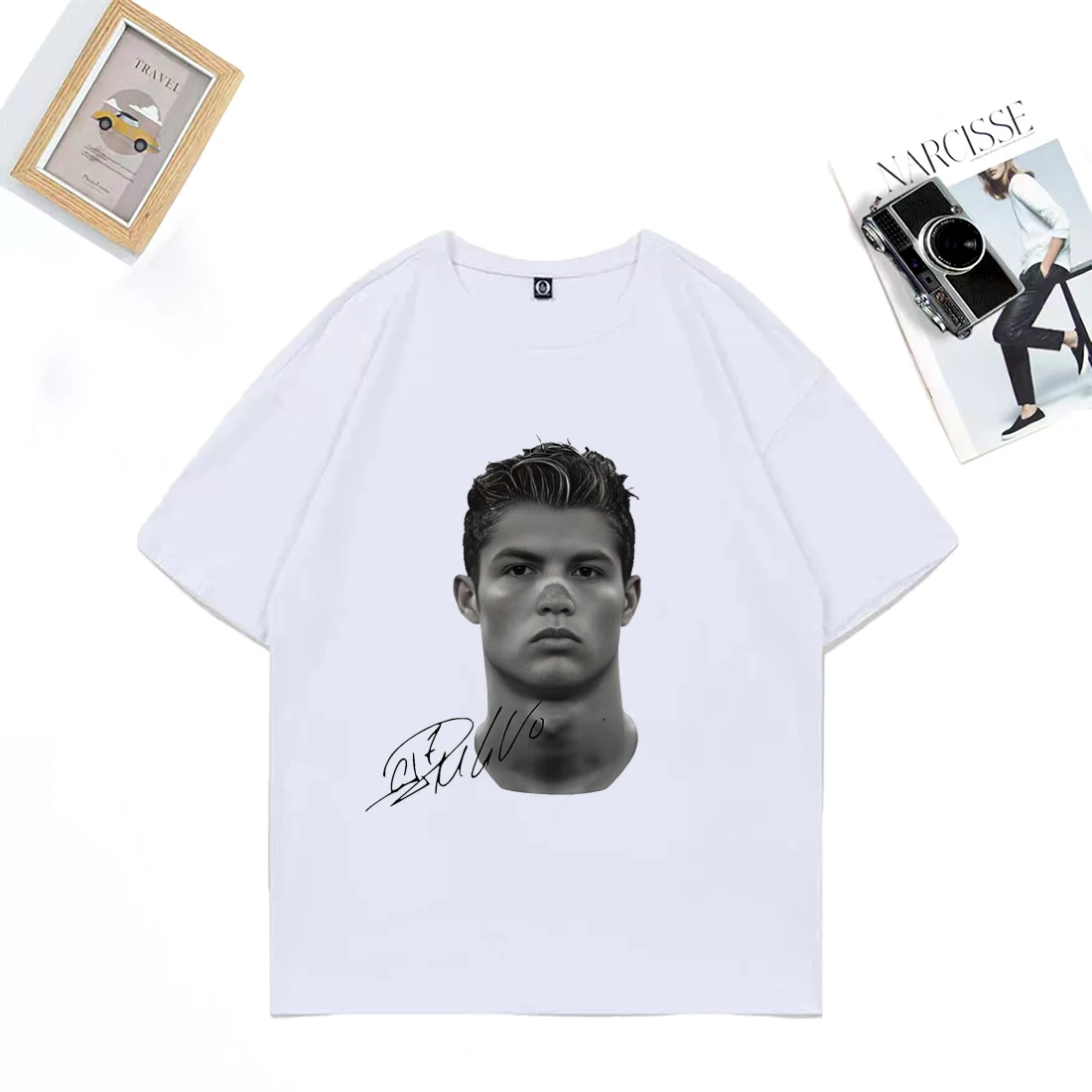 

Hot Neymar American Football Star Print Cotton Short-sleeved T-shirt Men Women Clothing Athleisure Fashion Oversize Casual Tees