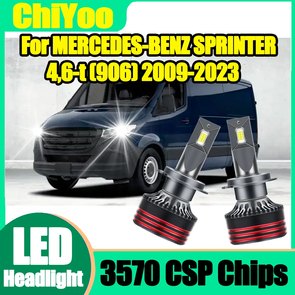 

2PCS 30000LM LED Car Headlights H7 Auto Headlamps Bulbs 150W 6000K Super White For MERCEDES-BENZ SPRINTER 4,6-t (906) 2009-2023