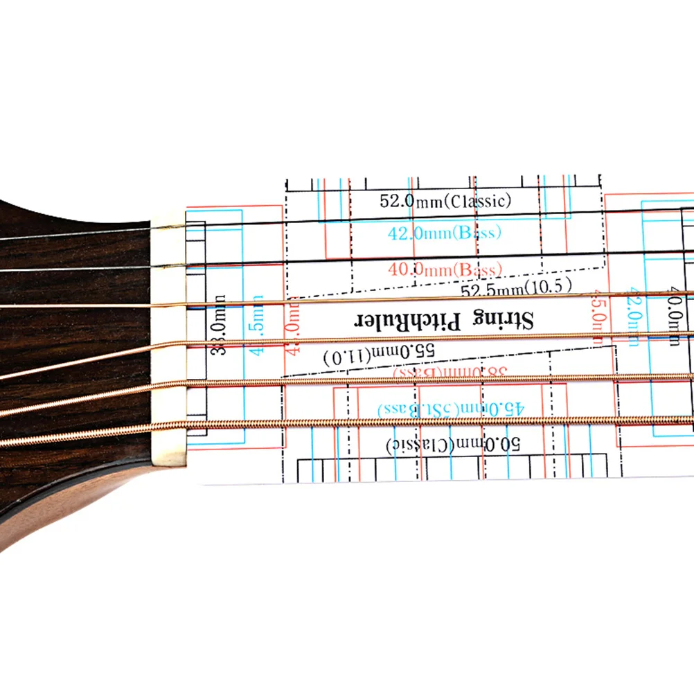 

Guitar String Action Gauge Ruler Premium Plastic Guitar Repair Tool Various Calibrations for Perfect Timbre String Action Gauge