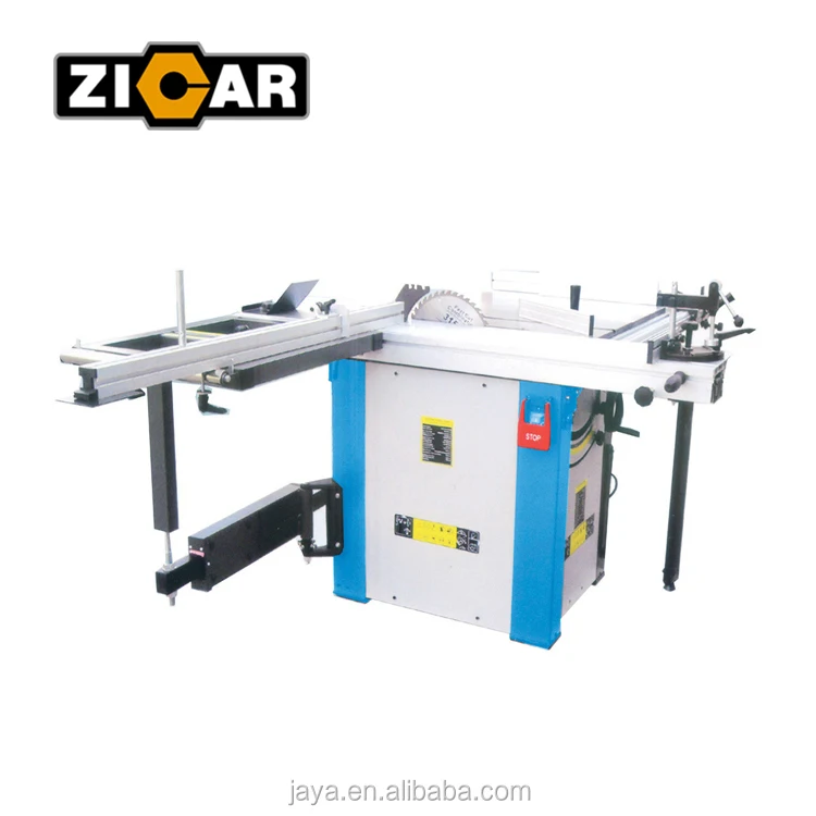 ZICAR 1600mm Mini Sliding Table Saw Machines MJ5116 with Extention Table for Woodworking