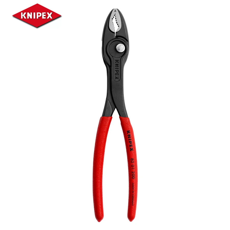 KNIPEX Twin Grip Slip Joint Pliers for Holding Loosening Removing Rusted Parts Nut Pliers Multifunctional 8201200