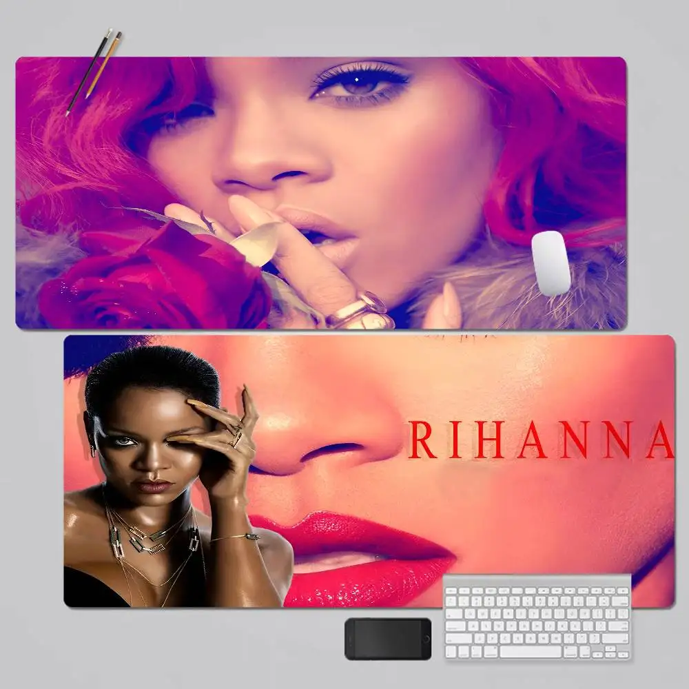 

Singer R-Rihanna Cool Extra Large Gaming Laptop Computer Desk Mat Mouse Pad Mouse Mat Notbook Mousepad Gamer For PC Desk Pad