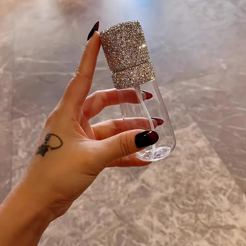 60 مللي زجاجة رذاذ بلاستيكية مجموعة الماس الاصطناعي الحبر مزيل ماكياج زجاجة ماء السفر المحمولة زجاجة توزيع السائل