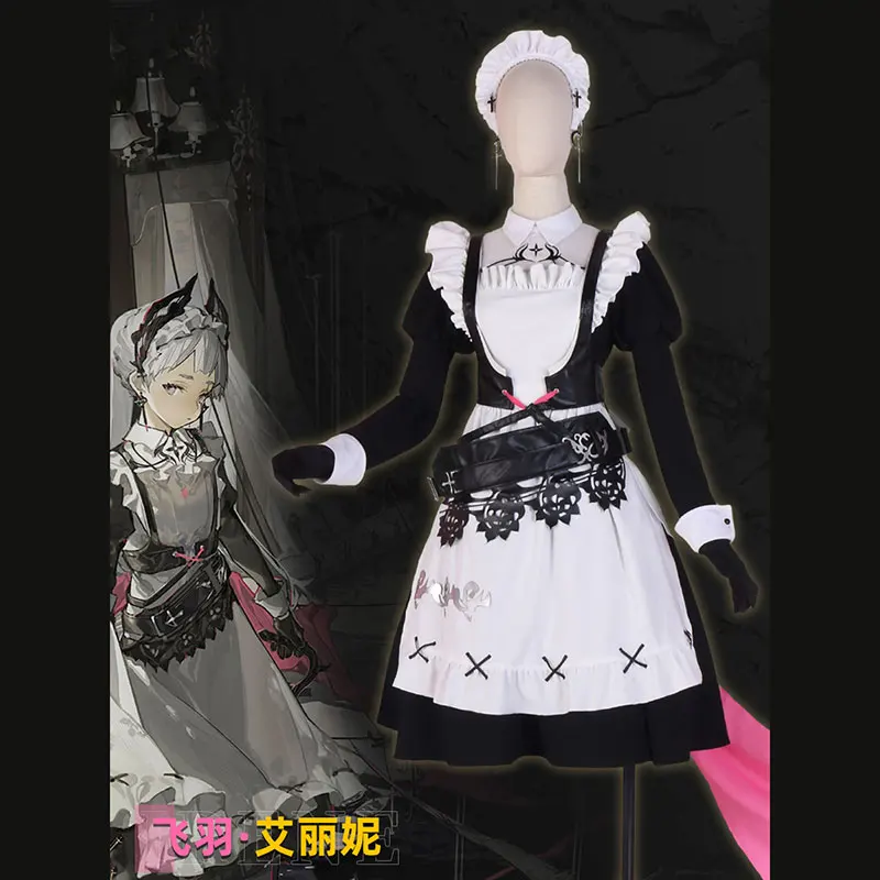 COSLEE Arknights Irene Cosplay Costume AMBIENCE SYNESTHESIA Game Suit Maid Uniform Dress Halloween Party Outfit Women New 2023