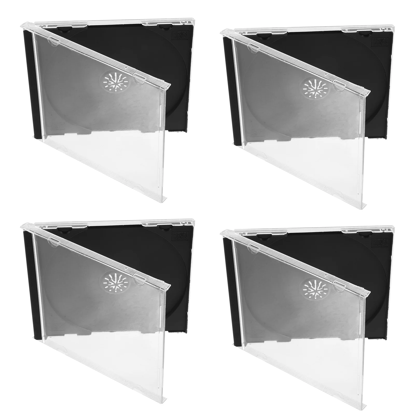 

5pcs DVD Holders Cases Storage Holder Hard Plastic DVD Cases Container Jewel Case Portable Cases