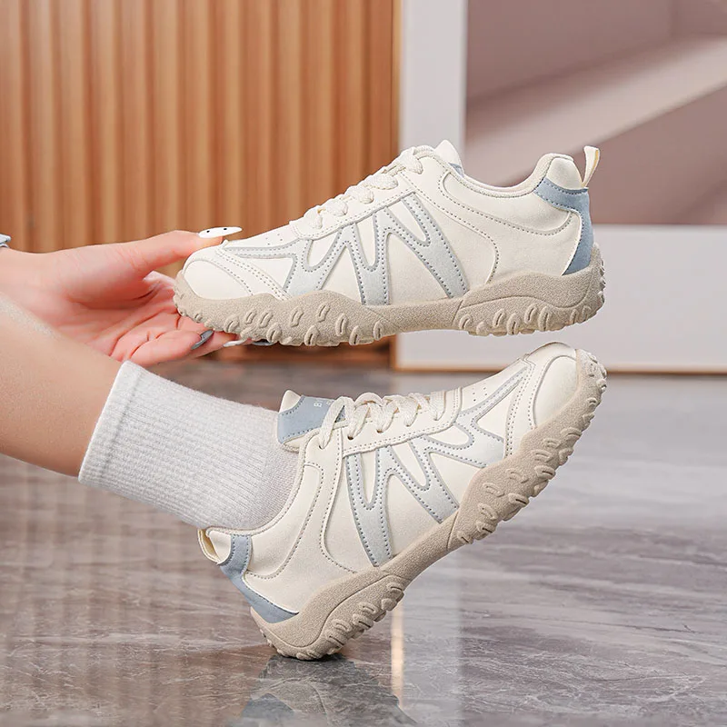 

Осень 2023, новый стиль, дышащая сетчатая обувь для отдыха, противоскользящая уличная альпинистская обувь, женская спортивная обувь с круглым носком