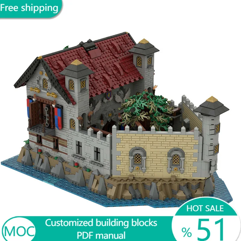 

3529 PCS Urban Prison MOC Customize Modular Building Block Creative Design Educational Learning Toy STEM DIY Festival Toy Gift