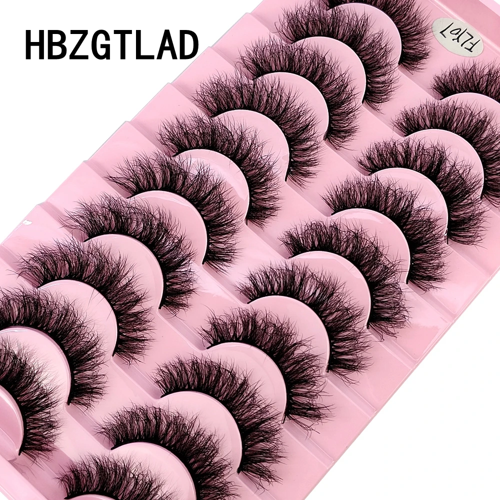 HBZGTLAD 10 Paar 3D Kunstnerz-Wimpern Flauschig Weich Voll Dick Natürlich Lang Falsche Wimpern Lockige Wimpern Großhandel Wimpern – Detail 29