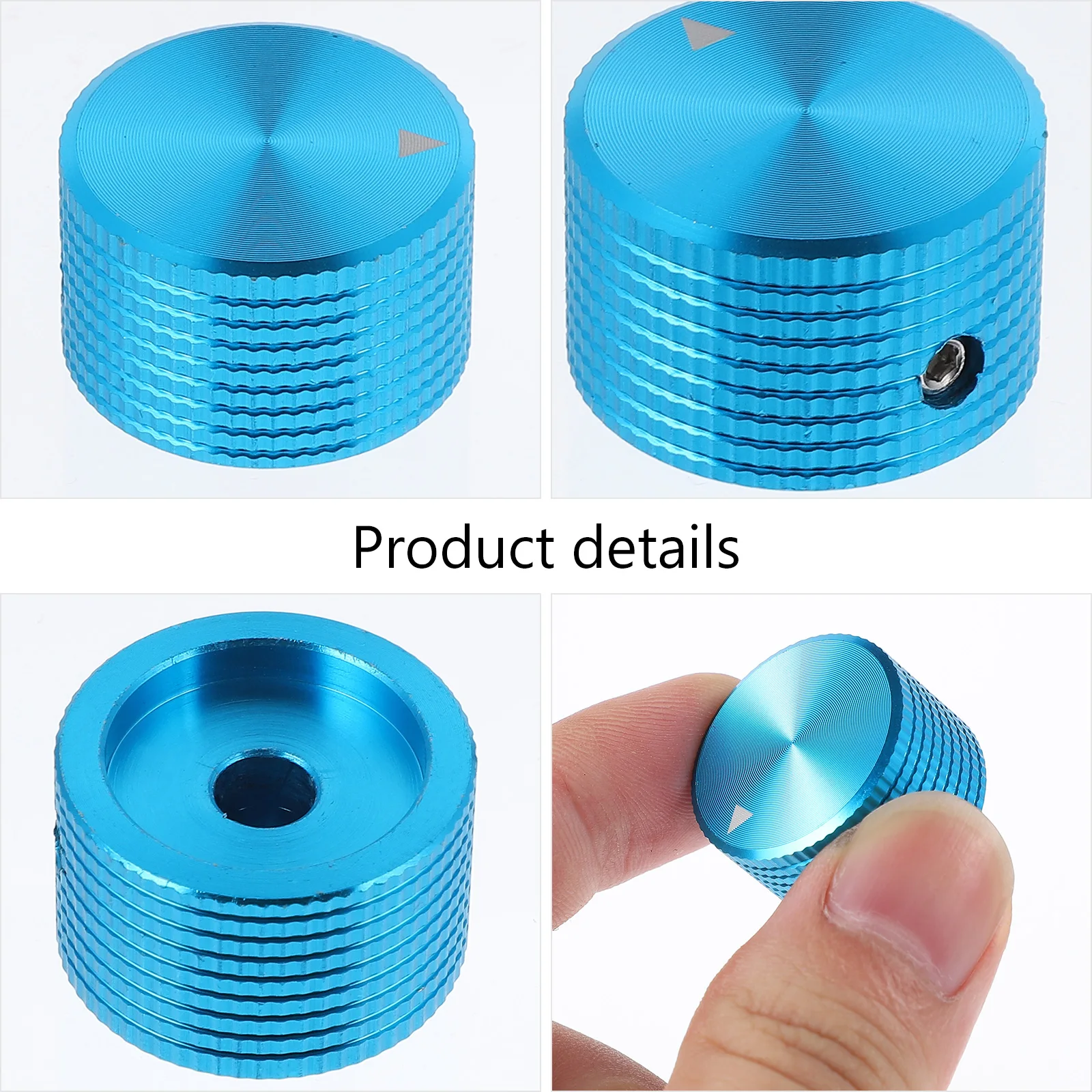 

4 Pcs Metal Knob Cap Guitar Volume Knobs Electric Guitars Tone Aluminum Control