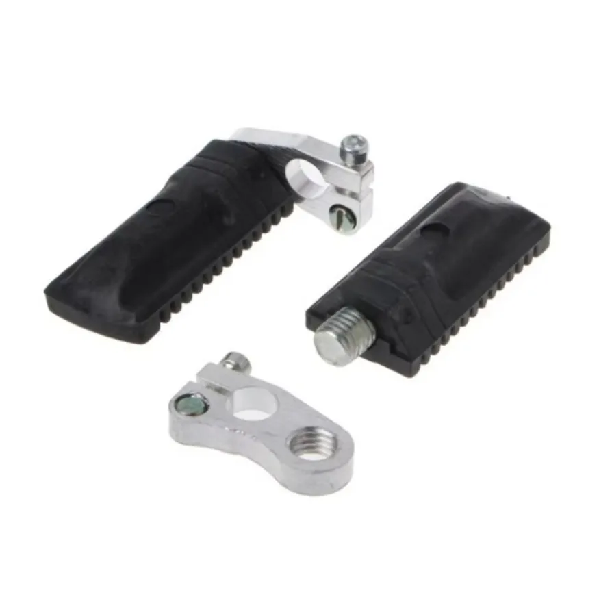 1 Pair Motorcycle Pedal Wear-resistant Replacement Black Modification Parts Foot Peg for 47/49CC Pocket Dirt Bike