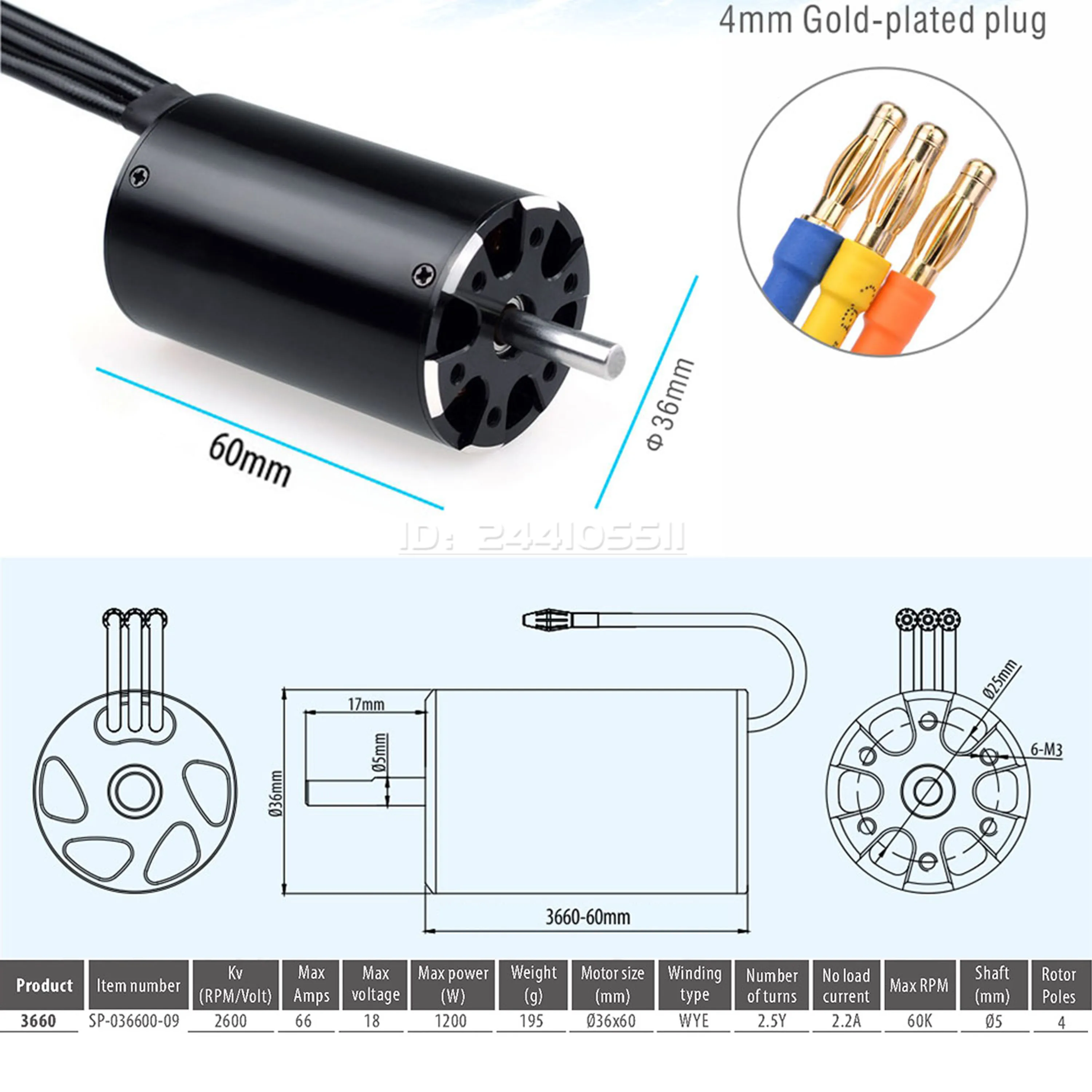 Rocket-RC 2948 2958 2968 3660 3670 4074 4082 4092 Sensorloze borstelloze motor Waterkoeling Jas voor 600-800 mm RC Boot Feilun