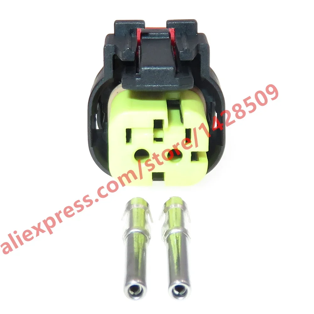 1 Set 2 Pin Yellow Automotive C6.4 Engine Timing Sensor Socket For CAT320D 1.6 Series Car Connector 776427-3
