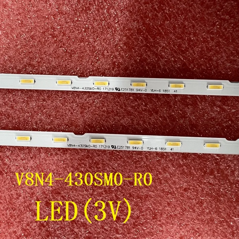 28LED(3V) LED Strip(2)for Samsung UE43NU7470 UE43RU7410U UE43RU7025K UE43RU7400 V8N4-430SM0-R0 BN96-46053A CY-NR043HGHV1V