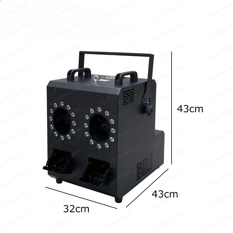 Two Wheel Smoke Bubble Machine 3-5m Flying Away 4000cuft/min Smoke Output Smoky Bubble Machine for Wonderland and Wedding