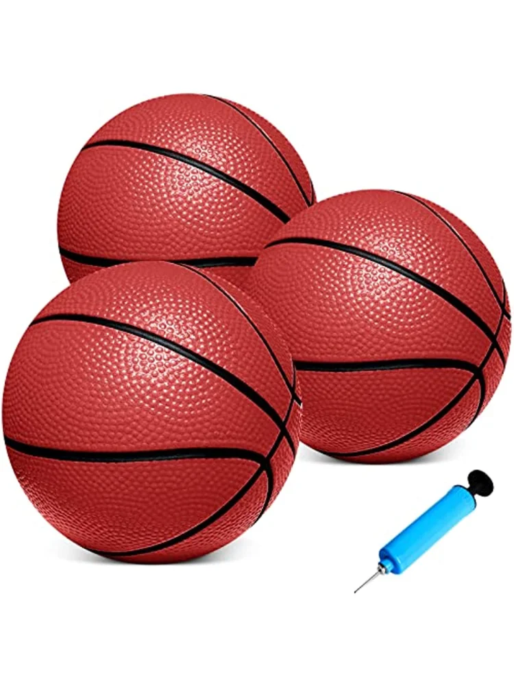 Mini Basketballs 3 Pieces 15cm Small Basketball Durable PVC Basketballs for Mini Basketball Hoop for Toddlers Kids Teenagers