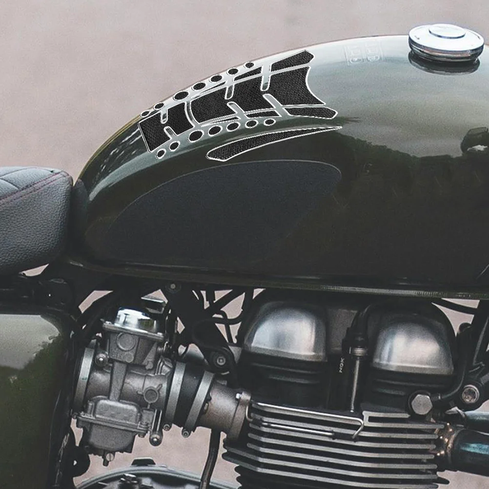 

2Pcs Motorcycle Fuel Tank Sticker 3D Style Durable Waterproof Gas Tank Protector Cap Decoration Motorcycle Accessories