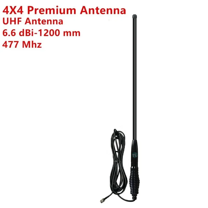 Antena de Rádio Uhf cb com Mola Pesada Premium 4×4 6.6 Dbi1200 mm 477 Mhz
