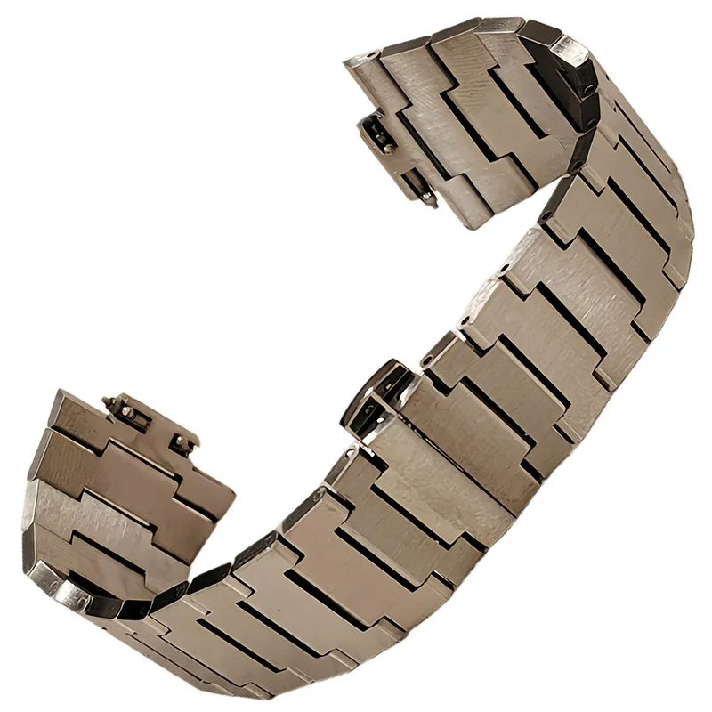 

Watch strap For Tissot PRX Super Player T137410A/407A 26*12mm Convex joint refinded metal silver gold Stainless steel watchband