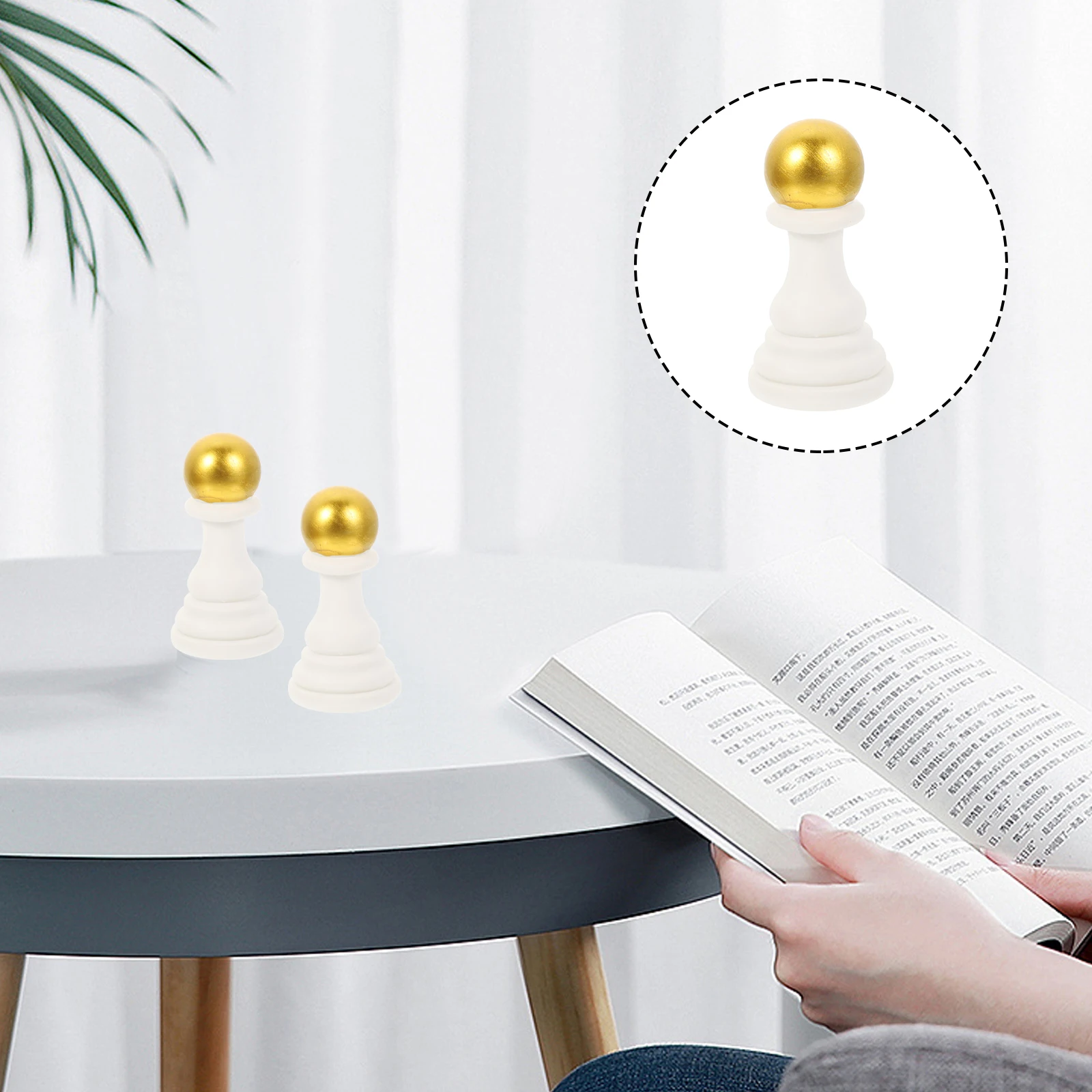 

Desktop Chess Decor Ornaments Decorative Sculpture Bookshelf Simulation Office