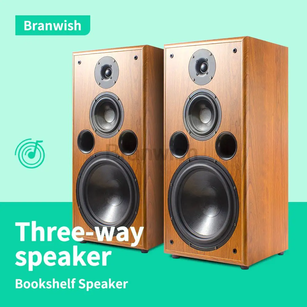 200W 8Ohm High School Low 10 Inch Speaker Bass Silk Film Tweeter F109 hifi Bookshelf Speaker Passive Monitor Fever Sound Box 1Pc