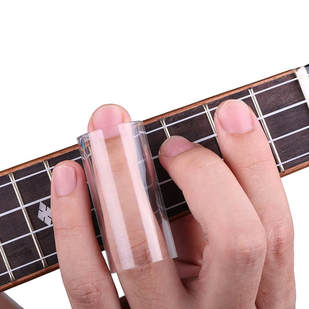 

2pcs Glass Slides For Professional Players Durable Skin-Friendly Glass Bottleneck With Smooth Surface, Superior Sustain Clear