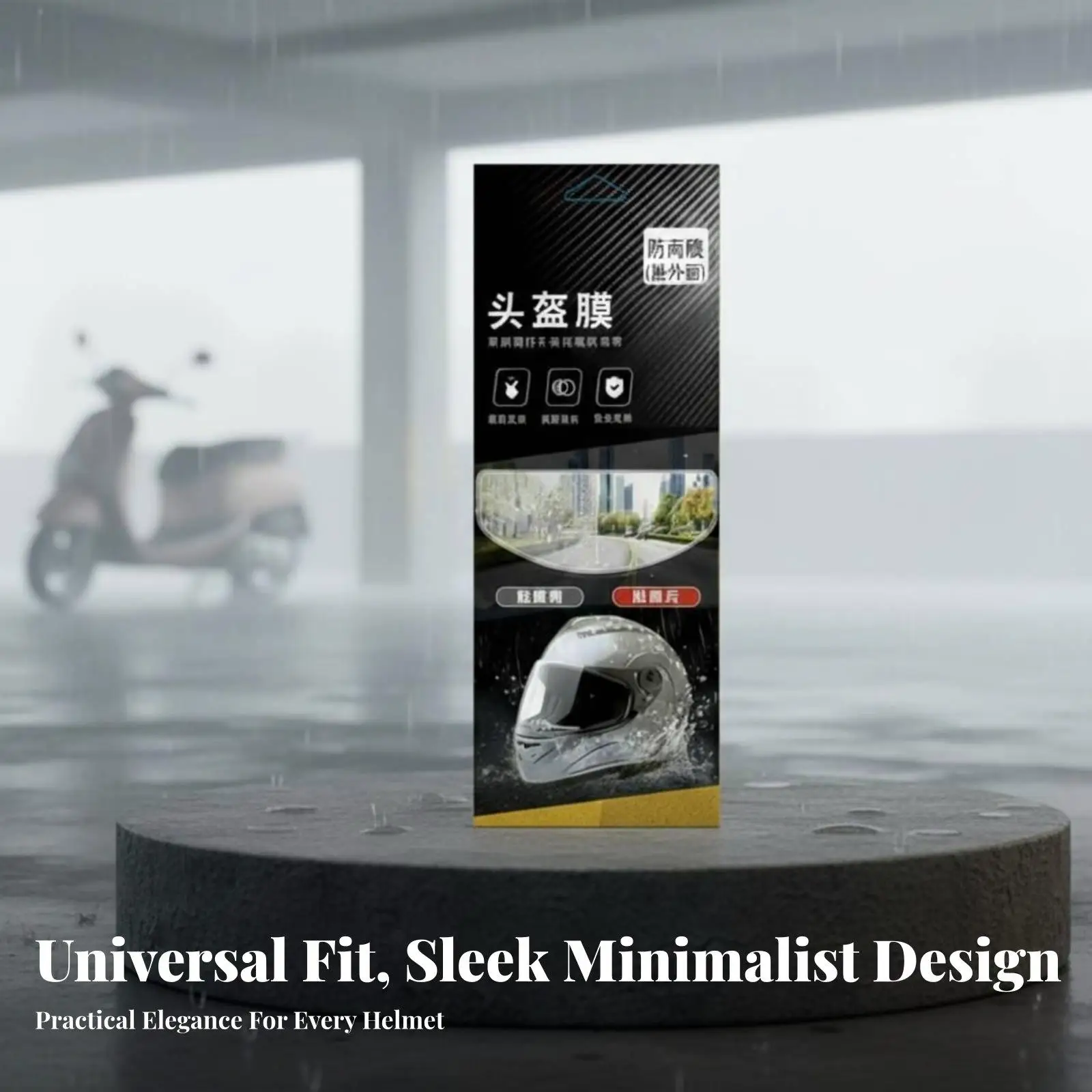 Glare-Reducing Helmet Visor Film Clear Vision Helmet Glare-Reducing Film Easy to