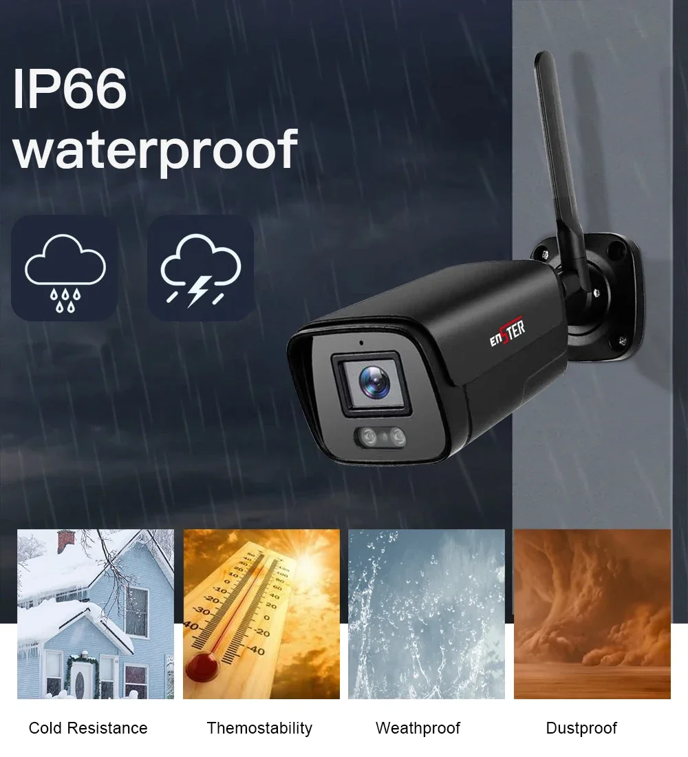 HD 8CH 3MP CCTV 屋外 最新 防水 ナイトビジョン WiFiキット ワイヤレス ホームセキュリティカメラシステム