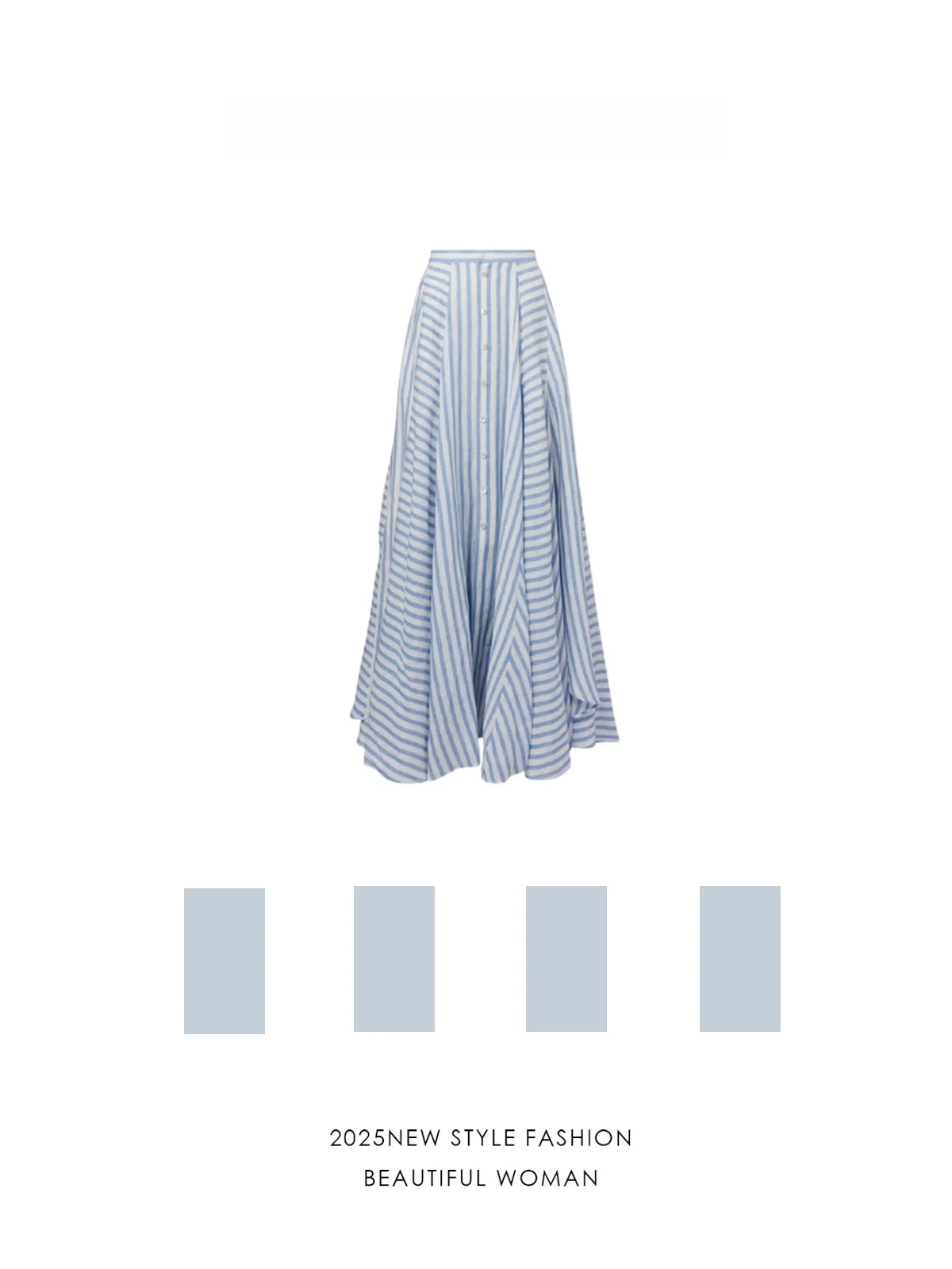 

Женская летняя юбка А-силуэта с высокой талией и полосками, универсальная, повседневная, для работы, новый дизайн