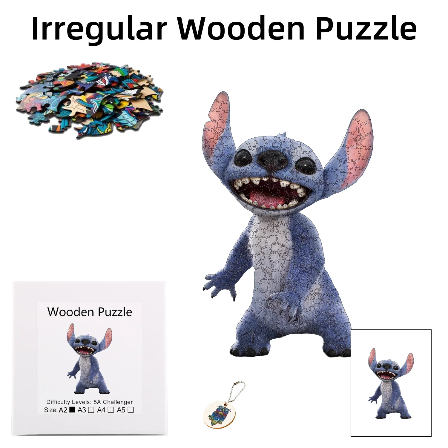 

Disney Alien Stitch Adult jigsaw Wooden Puzzle Is The Best Christmas Gift For Children Family And Friends