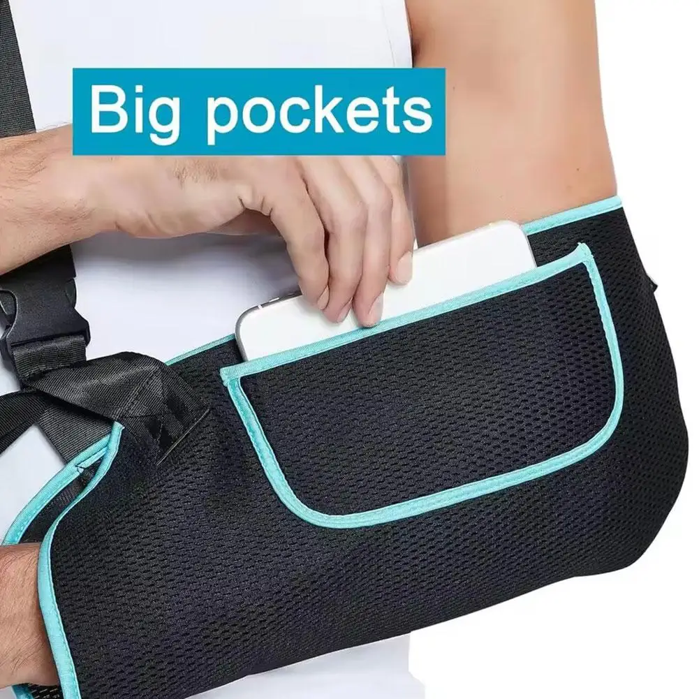 

Слинг на руку, бандаж для предплечья для перелома запястья, регулируемый ремень для поддержки локтя для мужчин и женщин, фиксирующий защитный бандаж для травм рук, новинка