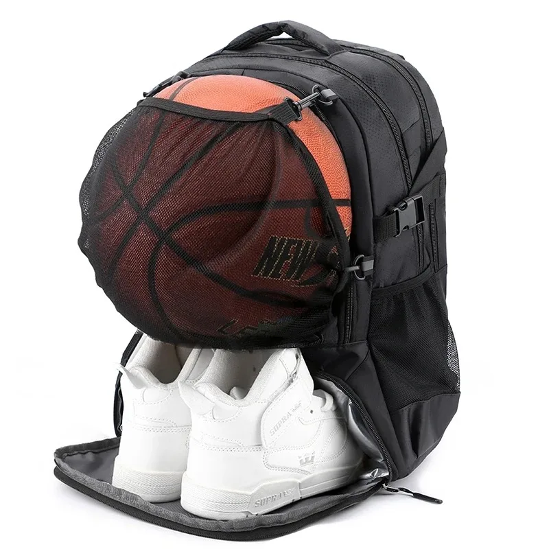 Sac à dos de basket-ball, grand sac d'équipement de sport avec porte-balle et compartiment à chaussures, sacs de Sport pour football, volley-ball, salle de sport, école