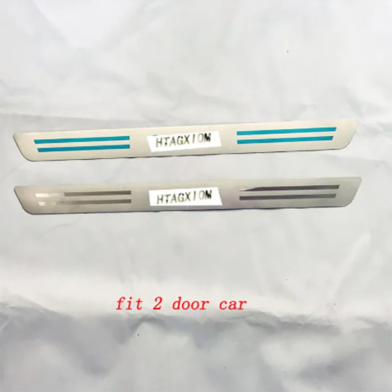 Stainless Door Sill Plate for OPEL Corsa 2012- 2014 for New Genuine Opel Corsa E 2015 Car Styling Stickers Accessories 2 Pcs