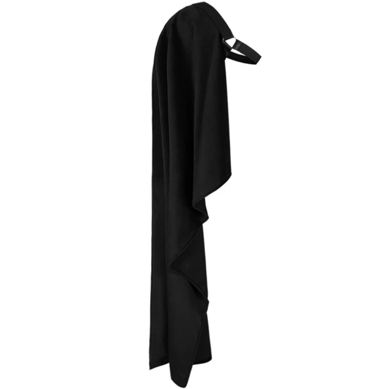 Demi-cape médiévale pour hommes avec lanières en cuir réglables pour Halloween, soirées cosplay, soirées à thème,