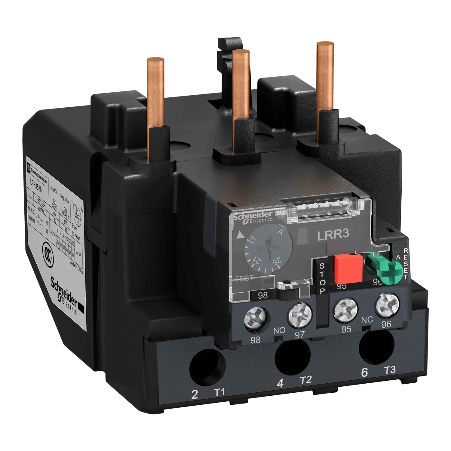 

New good quality LRR357N TVR series thermal overload relays, 37-50A, 10A