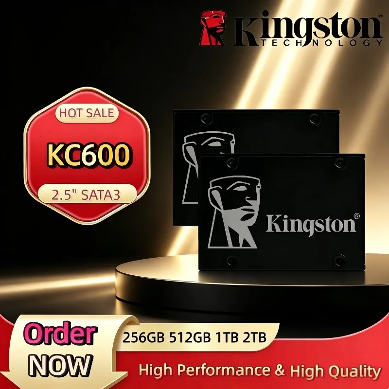 256GB-2TB Internal Solid State Drive HDD Desktop Laptop PC Kingston KC600 SSD Hard Disk HD SSD 2.5 inch SATA 3
