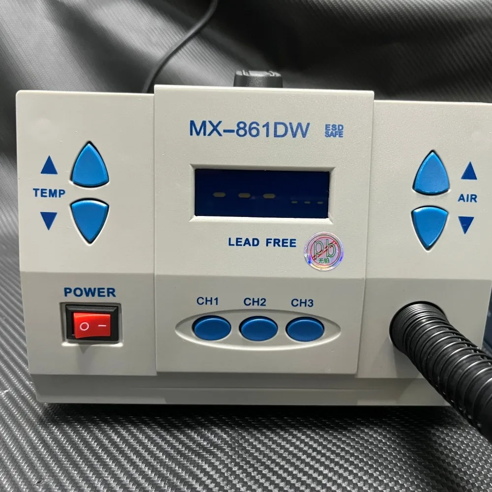 HISEECON 861DW 1000W Hot Air Gun Welding Is Suitable For Mobile Phone Motherboard 100~500℃BGA Rework Station Maintenance Tools