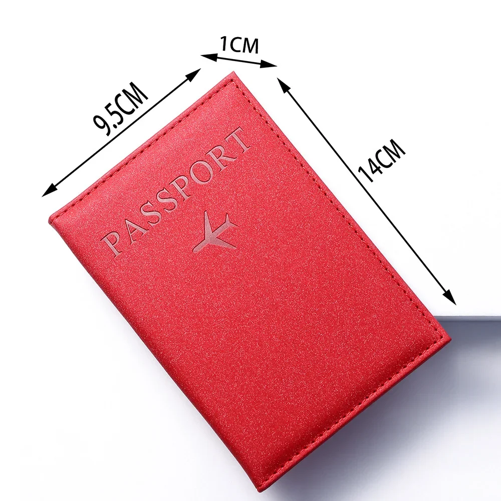 New Simple Fashion Passport Cover Thin Slim Travel Passport Holder Wallet Gift PU Leather Card Case Cover Unisex