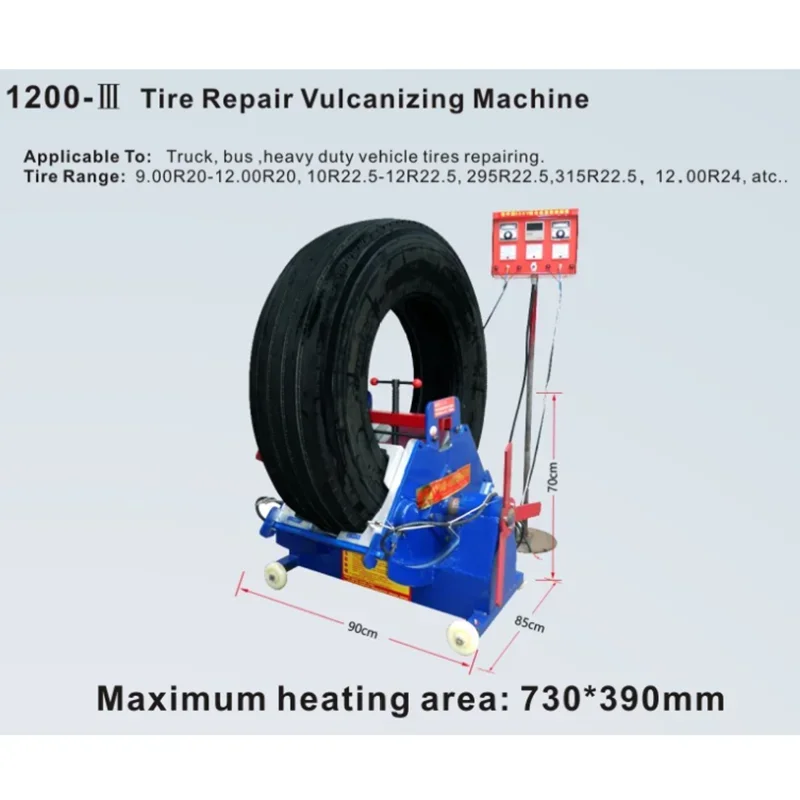 Tire Part Vulcanizing Machine 1200-3 Tire Repair Machine  Tubeless Mold Partial Repair Equipment