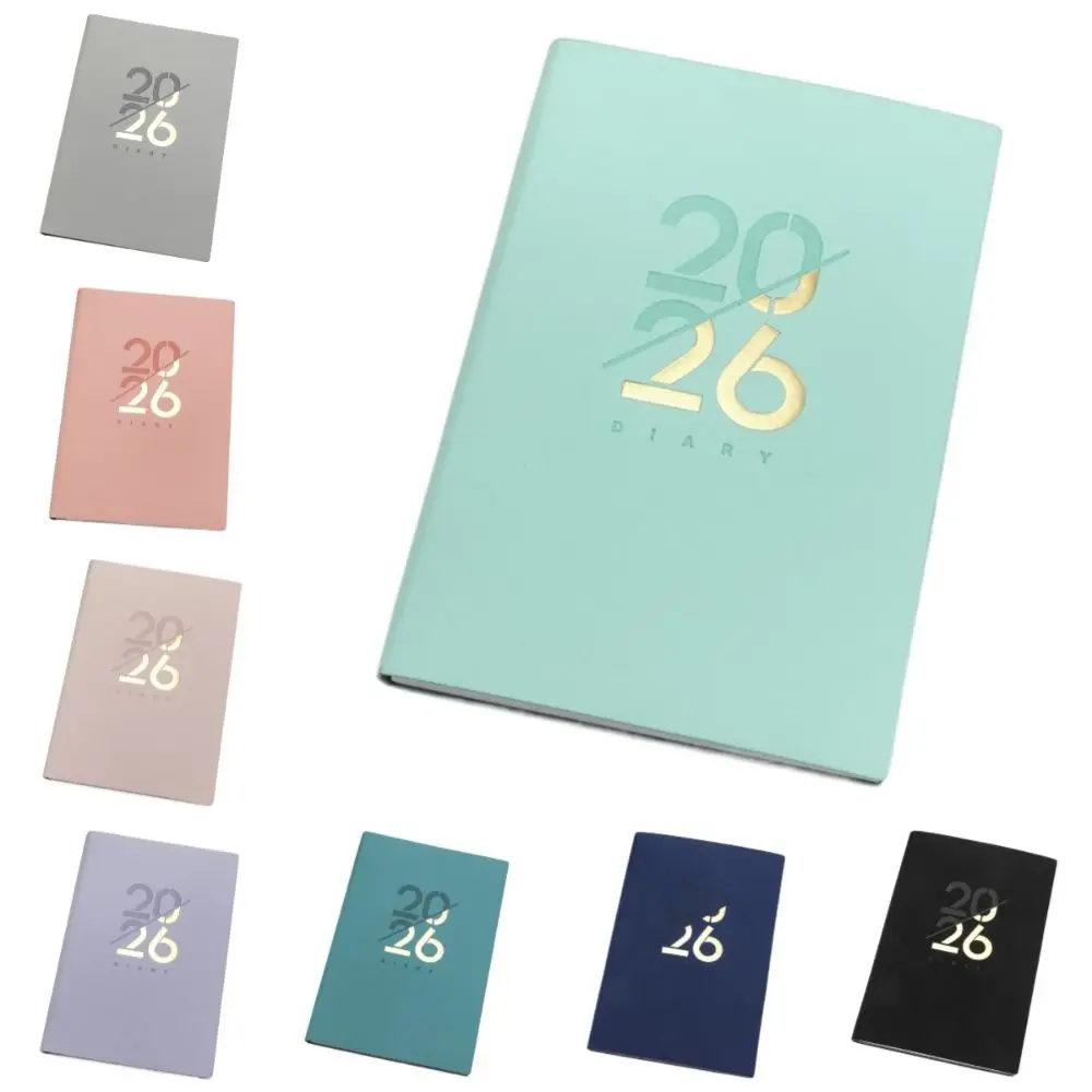 Bahasa Inggris 2026 Jadwal Perencana Notepad 12 Bulan Bookmark A5 Agenda Perencanaan Notebook Kertas Tebal Tahan Aus