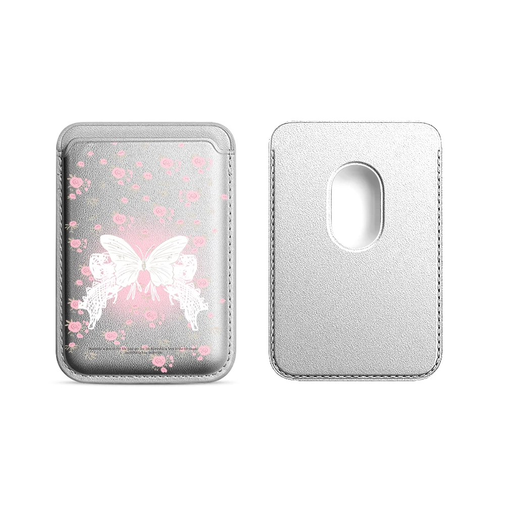 Bow Flower INS Leder-Kartenetui Handyhülle Kartenhalter für Magnetische Hülle Geeignet für alle iPhones für Magsafe Karten-Handytasche – Detail 18