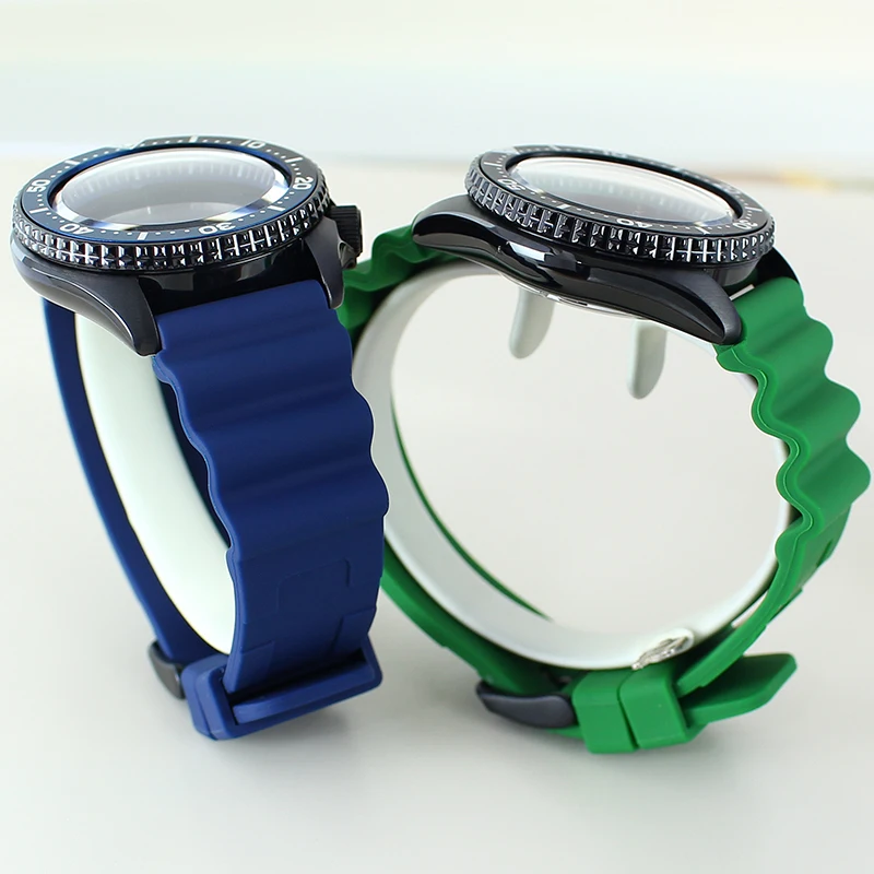 يناسب حافظة حركة NH35/34 مع حافظة مقاومة للماء موديل Seiko المعدلة من زجاج الياقوت المقاوم للصدأ بطول 100 متر #4