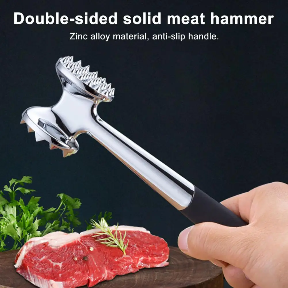 

Double-sided Meat Mallet Dual-sided Meat Tenderizer Mallet Hammer Dishwasher Safe Kitchen Pounder Tool with Soft for Chicken
