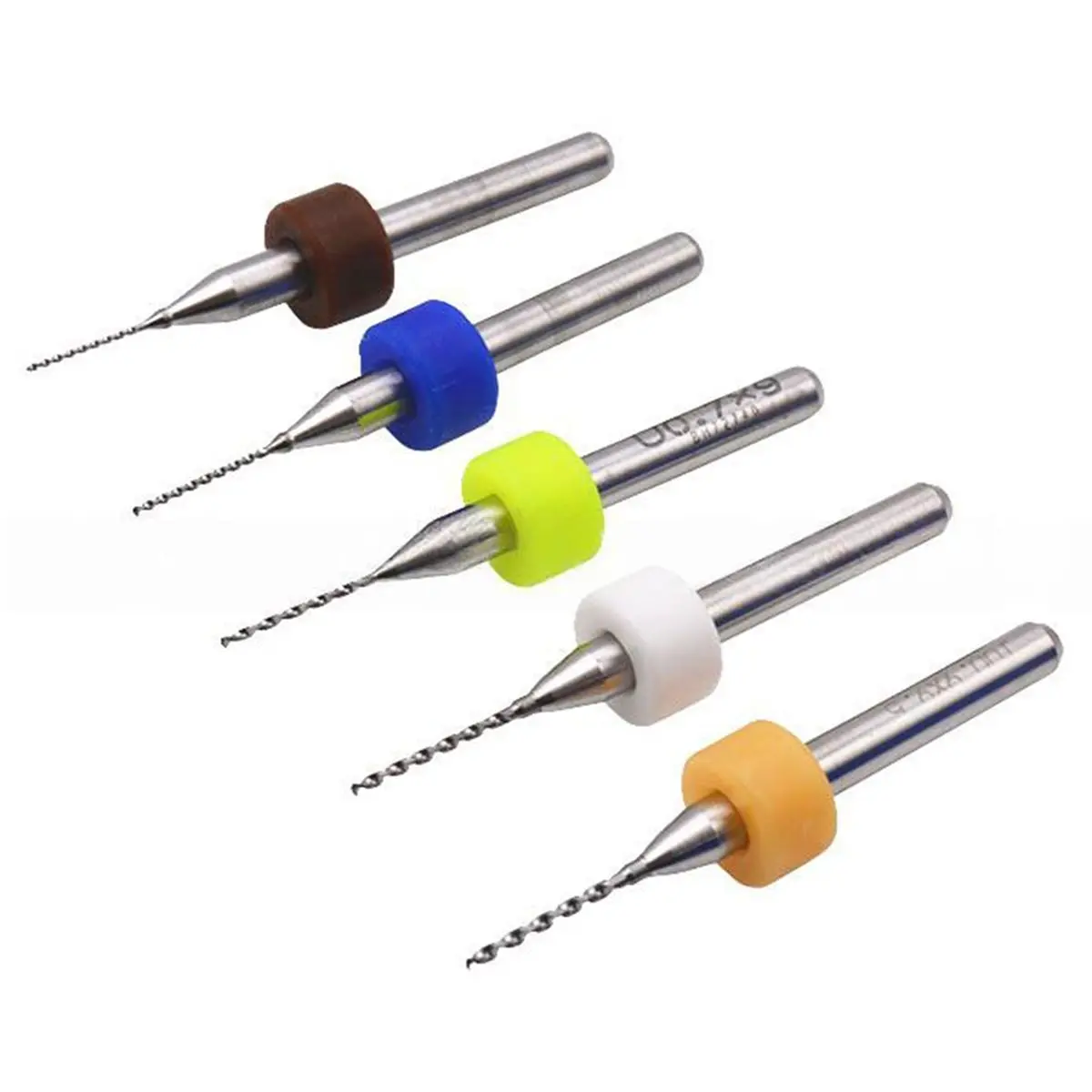 50Pcs PCB Drill Bit Set for CNC Engraving, Metal Drilling, 0.5mm-0.9mm Carbide Micro Drill Bits